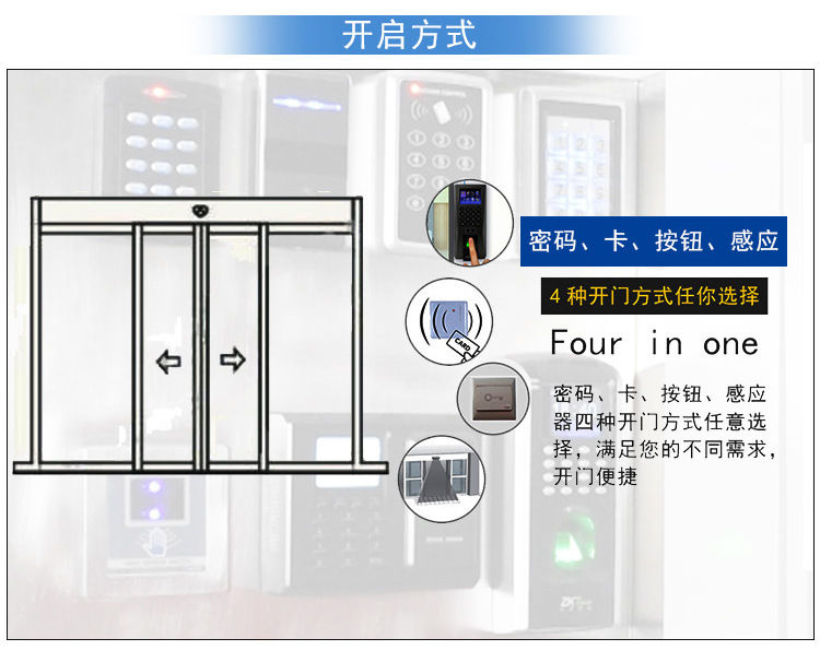 自动感应门开启信号模式