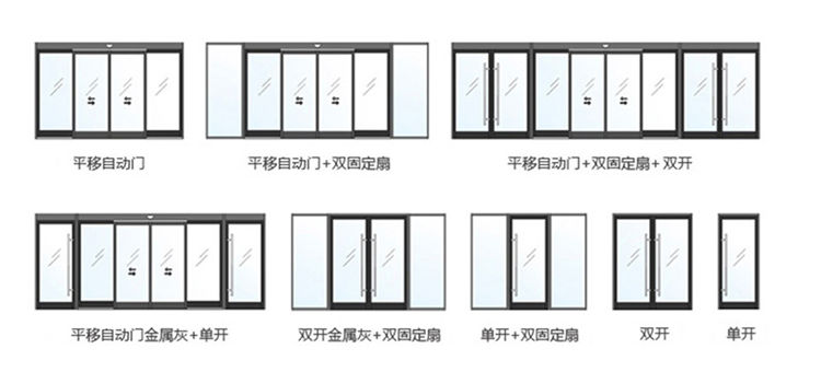 玻璃自动感应门结构