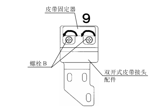 双开自动门皮带安装